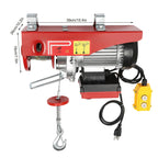 880LBS 110V Electric Winch, 2 in 1 Electric Hoist Winch with 328ft Wireless Remote Control Emergency Stop Heavy Duty Lift Hoist for Factory Garage Warehouse