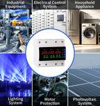 GTRIC Over Under Voltage Protection Device Three-Phase 380V AC Undervoltage Protection 63A Current and Voltage Protection Relay