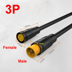 1pair male+female E-bike Line  M8 Signal Speed Sensor Extension Cable 2 3 4 5 6 Pin Electric Bicycle IP65 Waterproof Joint