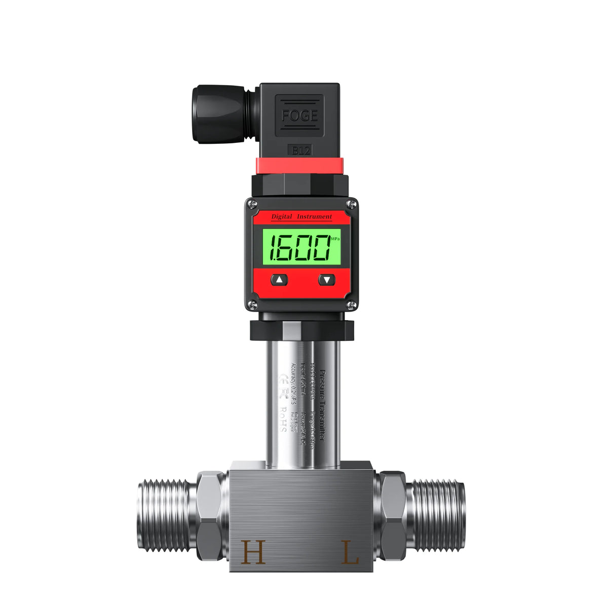 Differential Pressure Transmitter 4-20mA 0-10V RS485 Differential Pressure Sensor 0-50pa 0-100pa 0-500pa M20*1.5 Pressure Sensor