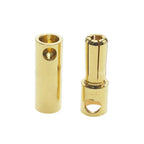 1-10pcs 2.0mm 3.0mm 3.5mm 4.0mm 5.0mm 5.5mm 6mm 6.5mm 8mm Gold-plated Bullet Plug High Current Banana Connector for RC Lipo