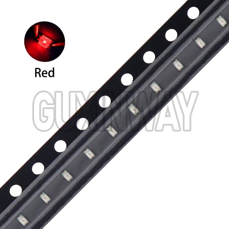 100PCS 0603 SMD LED Light Emitting Diode SMD LEDs Blue Red Yellow Green Warm White Orange UV Pink
