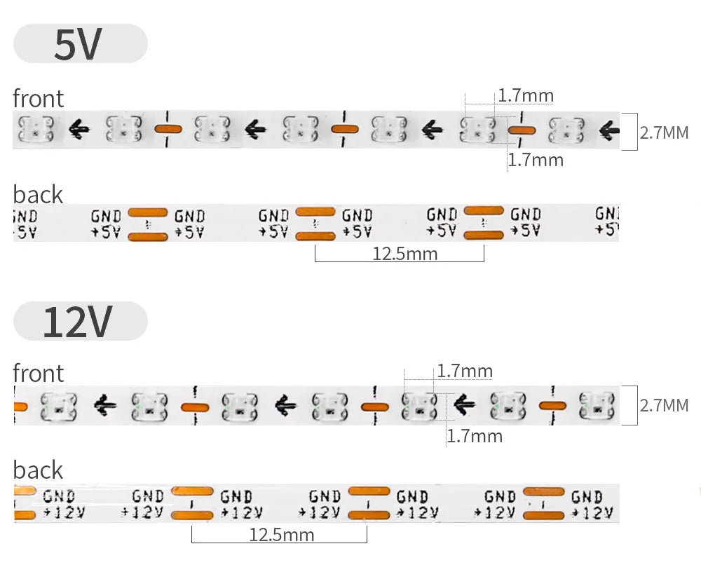 2.7mm WS2812 RGBIC LED Light 160Leds/M WS2812B 2020SMD Addressable Strip Lamp With DC/USB 28keys BT Music Led Controller DC5/12V