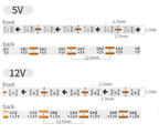 2.7mm WS2812 RGBIC LED Light 160Leds/M WS2812B 2020SMD Addressable Strip Lamp With DC/USB 28keys BT Music Led Controller DC5/12V