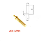 50 PCS Pogo Pin Female Contact Pad Through Holes PCB Male Header Flange Target Connector to Mate Spring Load PogoPin