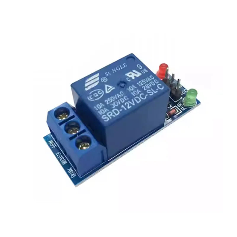 10PCs 1 Channel Relay Module 12V 5V High-level trigger SRD-05VDC-SL-C Relay expansion board Relay Module