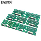 FPC FFC 0.5MM 1.0MM Pitch Conversion Board DIY PCB Board 6P~60P 6 8 10 20 24 26 30 34 40 50 60 P Connector For Cable Transfer