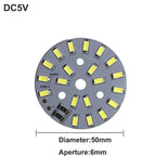 1Pcs USB Plug DC5V LED Light Source SMD5730 LED Light Beads Ring Chip with Black 1.5M Switch Cable 5W 10W 12W White /Warm Light.