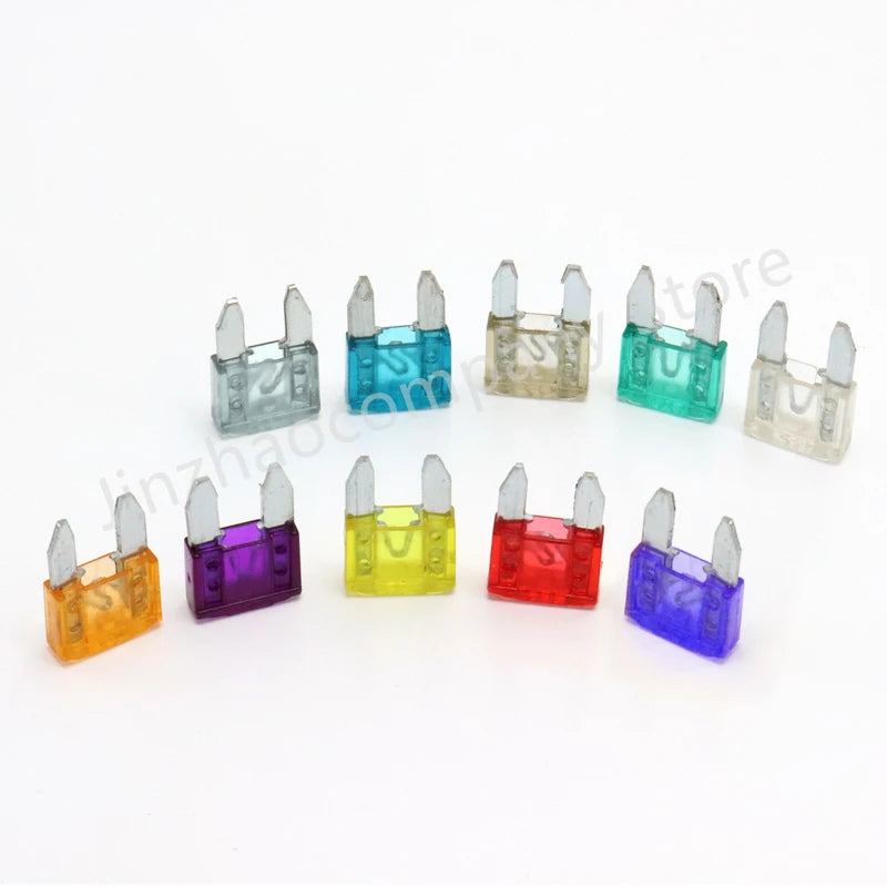 100/50pcs Car Truck Micro Blade Fuses 2A 3A 5A 7.5A 10A 15A 20A 25A 30A 35A AMP Plastic Box Assortment with Clip