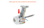 TISHRIC  Krone RJ45 Crimper Lsa-plus Network Kit  KD-1 Adjustable Networking Cable Tester For Telecom Phone Wire RJ11 Ethernet