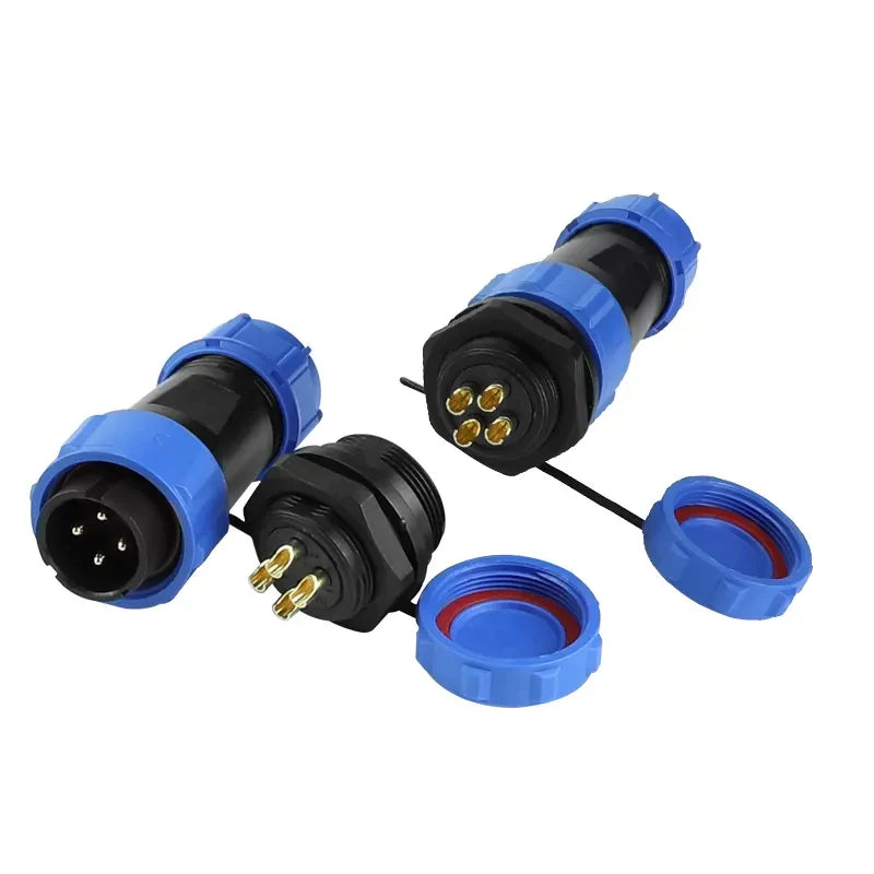 5/10/100 Sets SP13 2/3/4/5/6/7/9 Pin Connector IP68 Waterproof Aviation Plug Socket Male Female Panel Mount Connectors