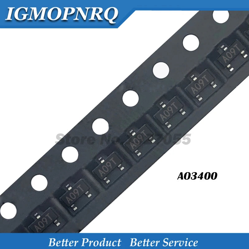 50pcs AO3400 3400A SOT23-3 AO3400A MOSFET AO9T
