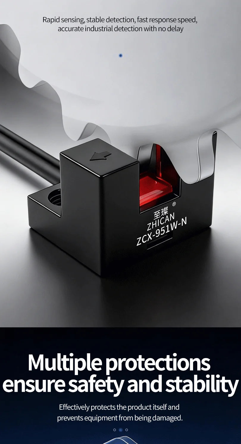 ZHICAN ZCX-950-P 951 952 953 954W-N U Shaped Photoelectric Sensor Fork Slot Detection Switch Limit Switch