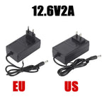 12.6V 16.8V 24V 25V 18650 Lithium Battery Charger For 21V1A 2A Screwdriver WrenchLi-ion Battery Pack DC 5.5mm* 2.1mm 2.5mm Input