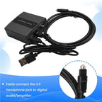 A13E-Analog To Digital Audio Converter RCA To Optical With Optical Cable Audio Digital Toslink And Coaxial Audio Adapter