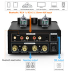 Douk Audio T6PRO HiFi JAN5725 Vaccum Tube Amplifier Bluetooth Receiver TPA3255 Power Amp with VU Meter 300W+300W