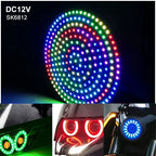 DC5V 12V WS2812B SK6812 Luces Led Ring Smart 5050 RGB BuiIt-in IC 3Pin Individually Addressable Pixel Round Modules Light