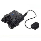 20mm Rail Mount DBAL-A2 Device, Red Green Laser Aiming Indicator, Portable White LED Flashlight for Outdoor Toys