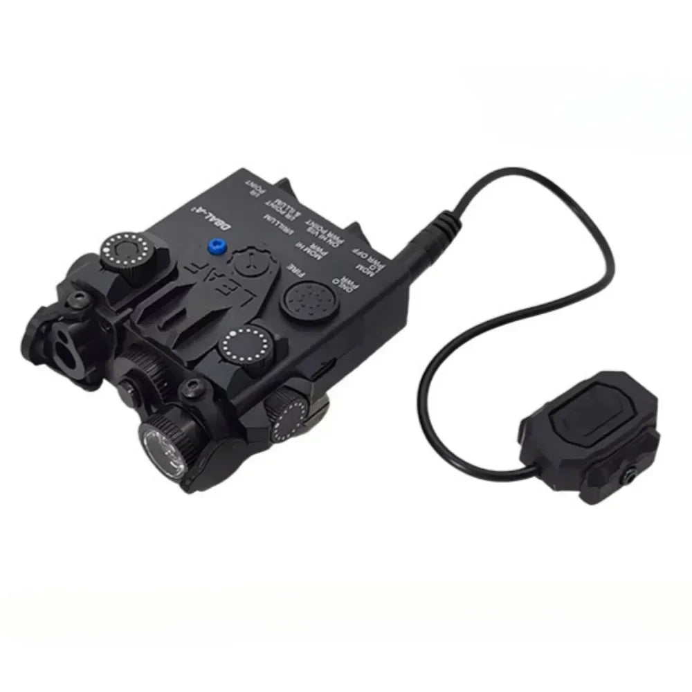 20mm Rail Mount DBAL-A2 Device, Red Green Laser Aiming Indicator, Portable White LED Flashlight for Outdoor Toys