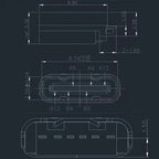 6Pin USB C Female Connector Panel Mount Jack TYPE-C Charging Port of Solder Wire Type Socket With PD Fast Charging Vertical 6.8H