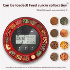 Automatic Fish Feeder for Aquarium Automatic Food Dispenser with Timer Rechargeable Timer Feeder with USB Cable LCD Display