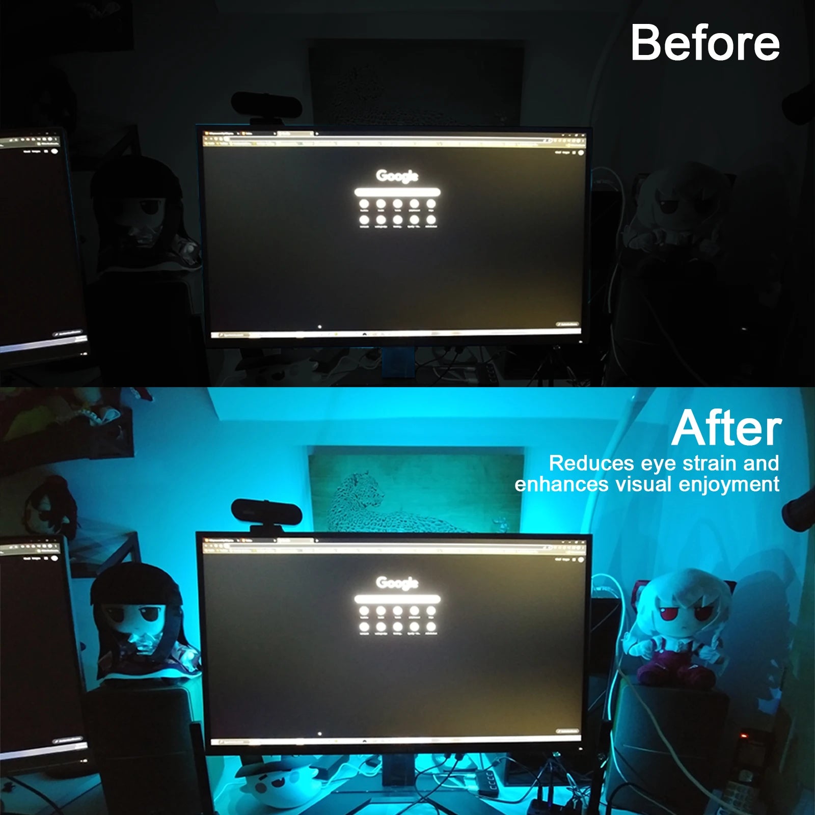 Smart 2IN1 USB LED Strip Lights RGB 5050 Remote Control Kit Flexible Ribbon LED Diode Tape Self-adhesive for TV Backlight