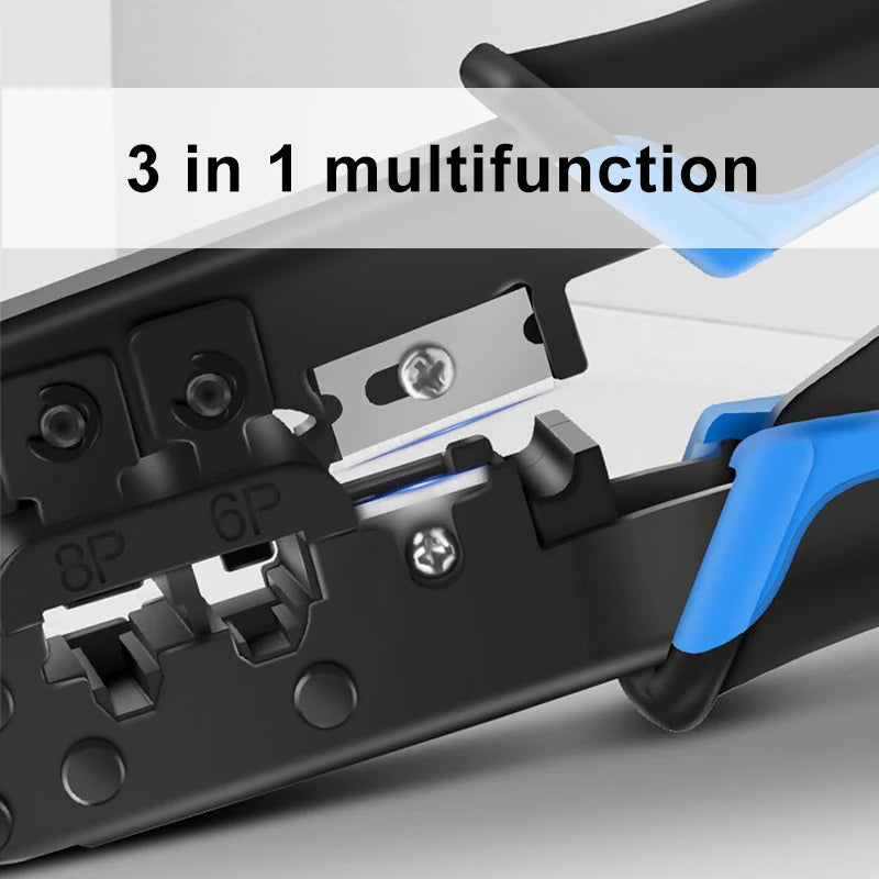 RJ45 Crimper RJ11  Tool Ethernet Network LAN Cable  Cutter Stripper Plier for 6P 8P RJ11 RJ12 Network Plier