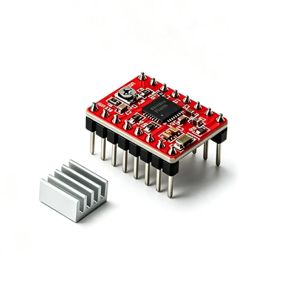 1-5pcs A4988 Driver Board 3D Printer Accessories Ramps 1.4 A4988 Stepper Motor Driver with Heat Sink for 3D Printer Parts