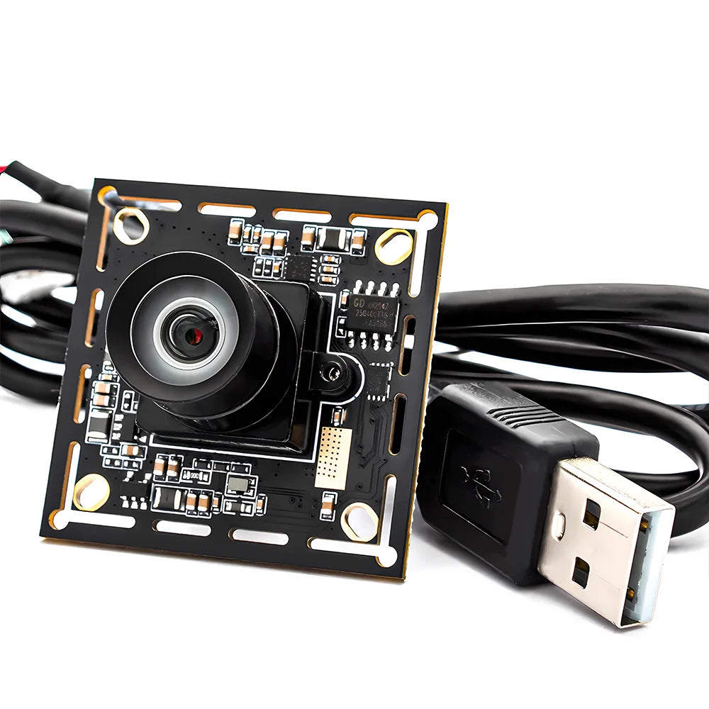 5MP 50FPS Global Shutter USB Camera Module 1/2.5" With No Distortion Lens Machine Vision Industrial High-Speed Capture HD Camera