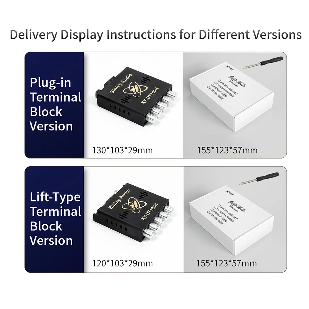 DC 12V 24V XY-DT100H Bluetooth Power Amplifier Board Dual Channel High Power Sound 50W*2+100W Audio Speaker Module TPA3116
