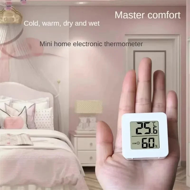 LCD Digital Clock Thermometer Hygrometer Sensor Gauge Weather Station Digital Home Indoor Temperature Humidity Meter Desk Clock