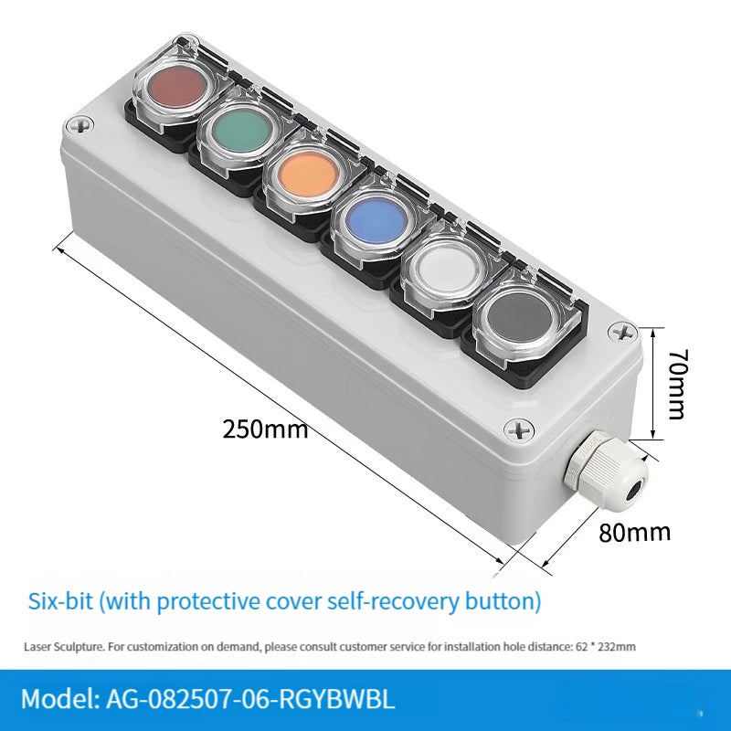 NEW high-quality Switch with arrow button control box self start button water tank electrical industrial emergency stop switch
