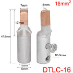 DTLC-10/16/25/35/50/70 Electrical Cable Wire Tubular Lug Screw Connection Connector Copper-AL Cord End Spade Pin Crimp Terminal