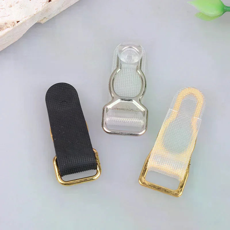 10Pcs 10/12/15/18MM Metal Adjust Buckle For Corset Leg Garter Belt Clip Hook Suspender Ends Buckles Hosiery Stocking Grips