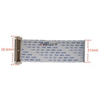 LVDS FIX 1.0MM Pitch Ribbon Cable AWM 20706 105C 60V VW-1 30Pin Length 10CM/25CM/30CM/40CM/50CM Forward/Reverse Direction