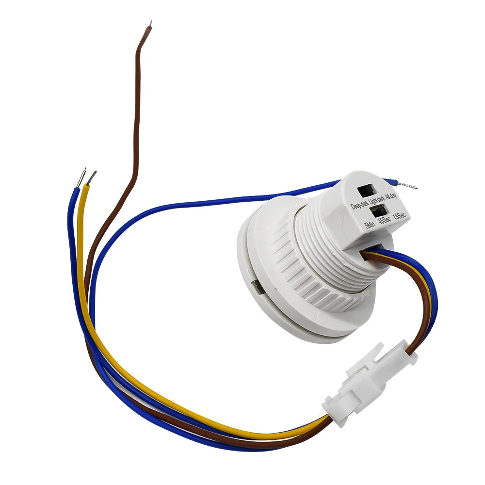 AC85-265V Infrared Motion Sensor IR Detector Switch Auto On Off Adjustable Time Delay Human Body Induction Lamp