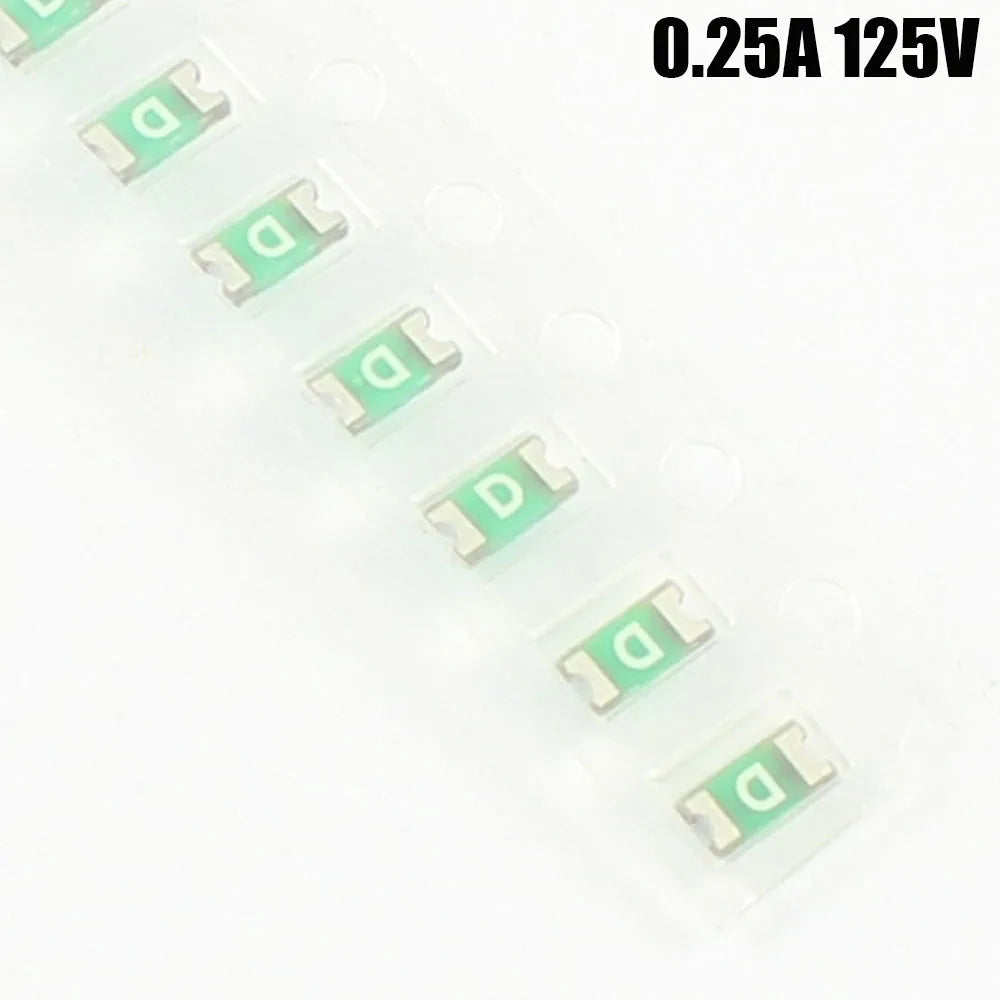 10pcs SMD 1206 3216 Fuse 0.125A 0.2A 0.25A 0.375A 0.5A 0.75A 1A 1.25A 2A 3A 4A 5A 32V 63V 125V 466 LF Very Fast Acting Blow