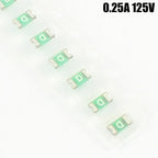 10pcs SMD 1206 3216 Fuse 0.125A 0.2A 0.25A 0.375A 0.5A 0.75A 1A 1.25A 2A 3A 4A 5A 32V 63V 125V 466 LF Very Fast Acting Blow