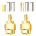 5Pcs SMA Plug SMA-J-1.5 RF Coaxial Connector Female Male Needle Straight Converter for RG174 RG316 LMR100 Crimp Cable