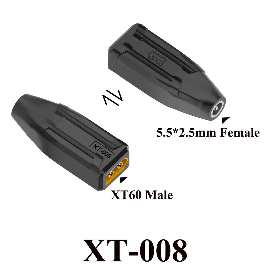 XT60 to EC5 Type C Adapter DC 5.5X2.5 5.5X2.1 7.4X5.0 7.9X5.0mm to XT60 Connector Model Airplane Battery Charger Plug Converter