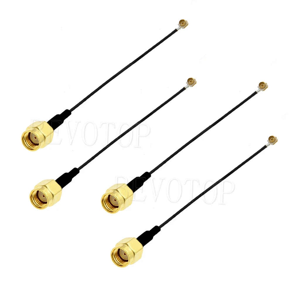 10PCS RF1.13 Cable Connector SMA Male/Female to u.FL/IPX-1 Male Plug WIFI Antenna Jumper RG113 Pigtail for Electronics