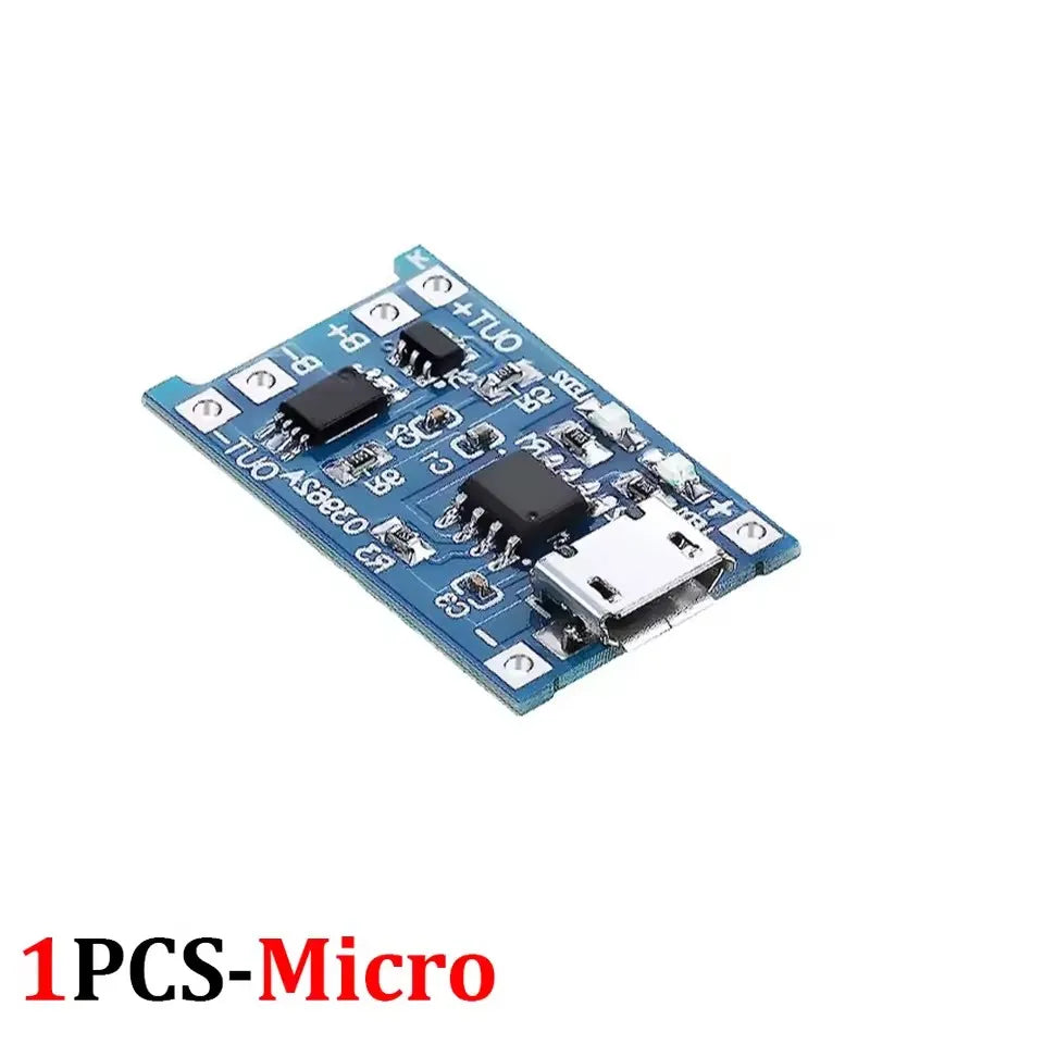 USB Type-C TP4056 Charging Modules 5V 1A 18650 Lithium Battery Charger Board with Protection Features Micro USB/Type C Interface