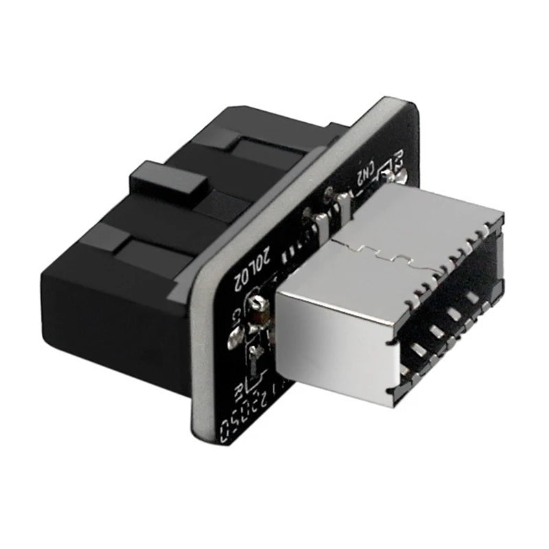 1pcs USB 3.0 20Pin/19P Internal Header to Type E Adapter Connector USB 3.1 20 Pin Converter for Type C Front Panel Motherboard