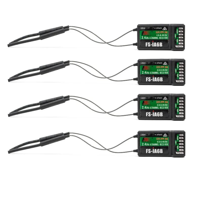 1/2/4pcs Flysky FS-IA6B IA6B 2.4G 6CH Receiver Dual Return PPM Output IBUS Function Suitable RC Fixed Wing Helicopter Glider