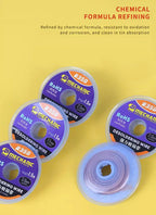 MECHANIC R350 Low Residue Solder Wick 1.0/1.5/2.0/2.5/3.0/3.5/4.0mm Pure Copper Tin Absorption Braid Electronics Repair Cleaning