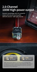 YS-1002T YS-502L Bluetooth 5.0 Audio Amplifier Board 2.0 Channel Stereo Power Amp Module 50W X2 100W X2 AUX Input For DIY Speaker Home Audio