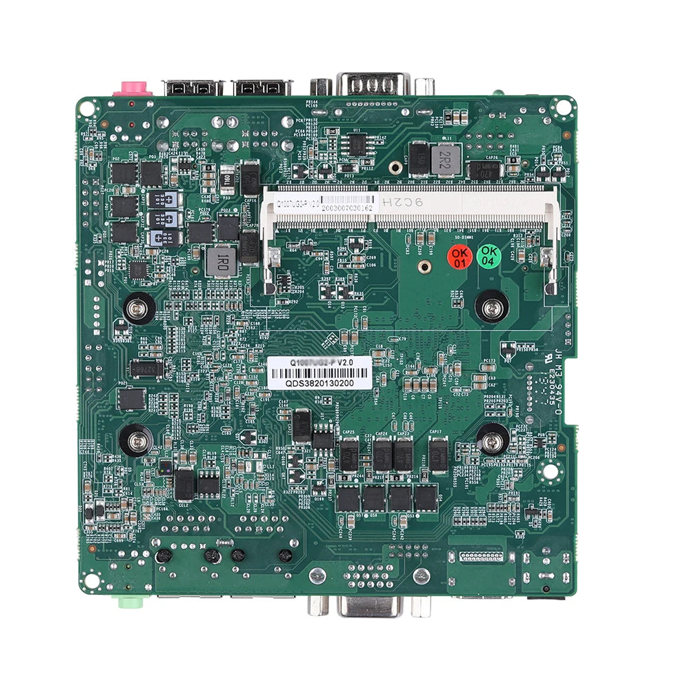 Qotom Nano ITX Motherboard MB2U213-0300 Series CPU Celeron 1007U/ Core i3-3217U/ i5-3427U onboard, dual LAN Mini Mainboard X86