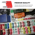 100PCS 10Amp Mini  Blade Fuses,10A Portable Fuse Kit for Short Circuit Protection,Replacement for Sedan Boat Truck