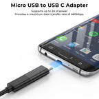 3Pcs/lot Micro USB Female To Type C Male Adapter Converters Micro-B To USB-C Connector Phone Charger Cable Adapter For Samsung