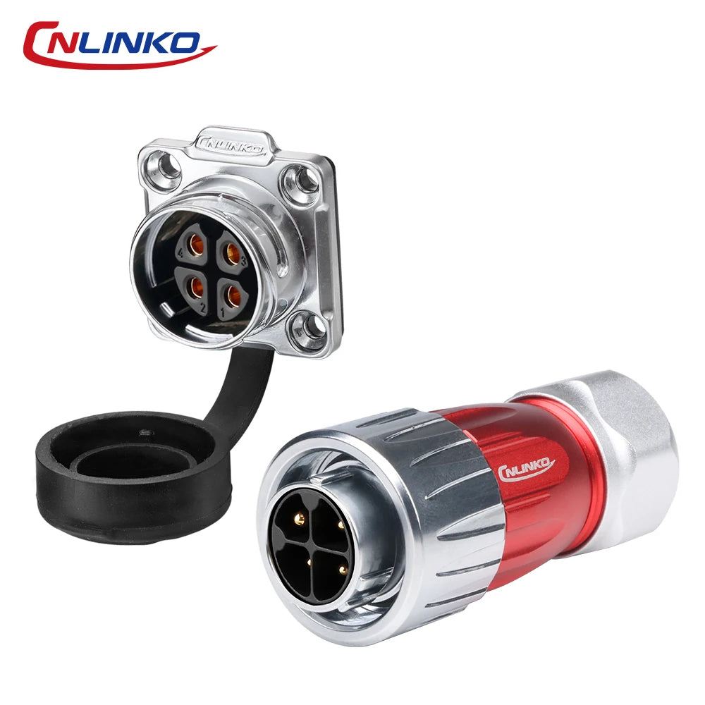 CNLINKO DH20 Electrical Connector Industrial Waterproof IP68 Soldering Wire Heavy Duty Metal Connector for Construction & Mining